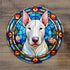 English Bull Terrier Glass Suncatcher Worktop Saver